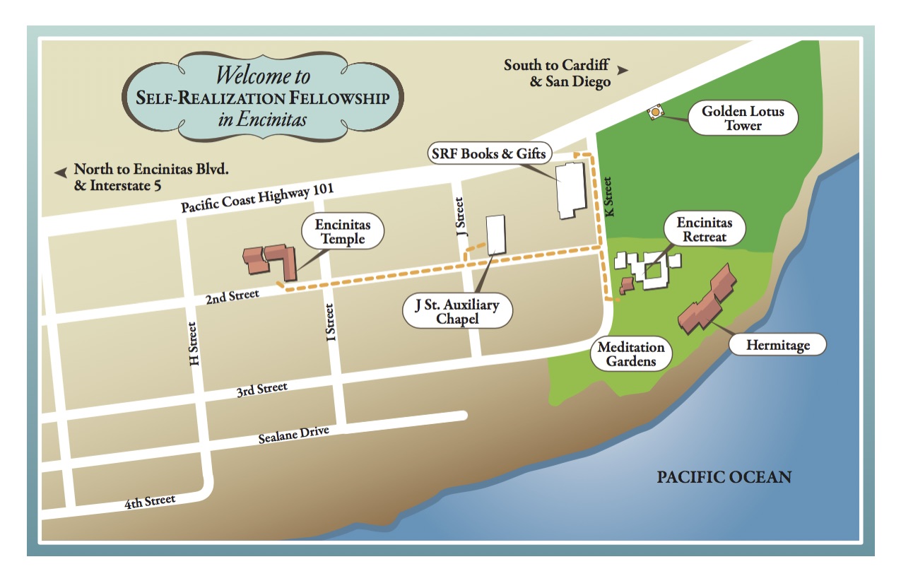 SRF Encinitas Map